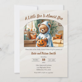Halloween-Babydusche - ein kleiner Boo ist fast fä Einladung