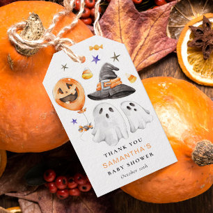 Halloween Babydusche Vielen Dank Geschenkanhänger