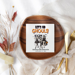 Halloween Bachelorette, lasst uns ghoul gehen Serviette