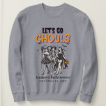 Halloween Bachelorette, lasst uns ghoul gehen Sweatshirt<br><div class="desc">Ideal für deinen Halloween-Junggeselinnen-Abschied! Feiern Sie Ihre kommenden Nuptials in spöttischem Stil mit diesem lustigen und festlichen Abschlag,  mit einem spielerischen "This Hexe is Getting Hitched Let's go ghoul"-Design. Pair es mit unserem passenden Go Ghoul Shirt für den ultimativen Halloween-Bash!</div>