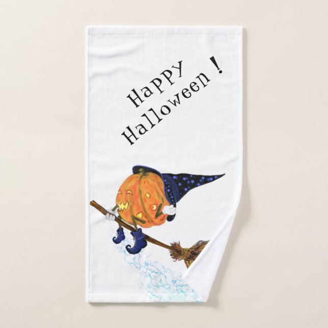 Halloween Badetücher Hexenkürbis Badhandtuch Set (Handtuch)
