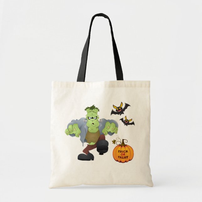 Halloween Bag-Frankenstein Tote Bag Tragetasche (Vorne)