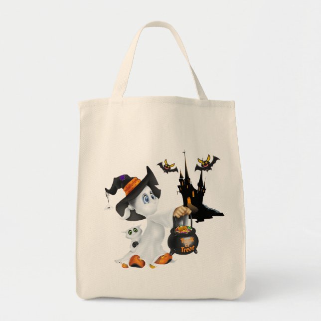 Halloween Bag-Ghost Tragetasche (Vorne)