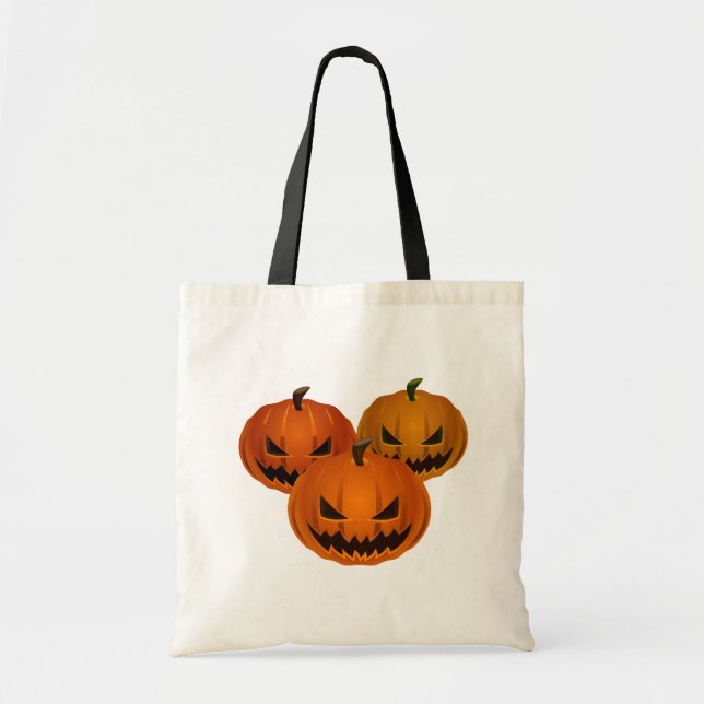 Halloween Bag-Scary Pumpkins Tote Bag Tragetasche (Vorne)