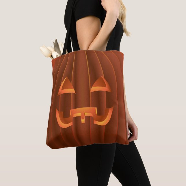 Halloween Bags Jack-o-Lantern-Tragetaschen Tasche (Von Nahem)