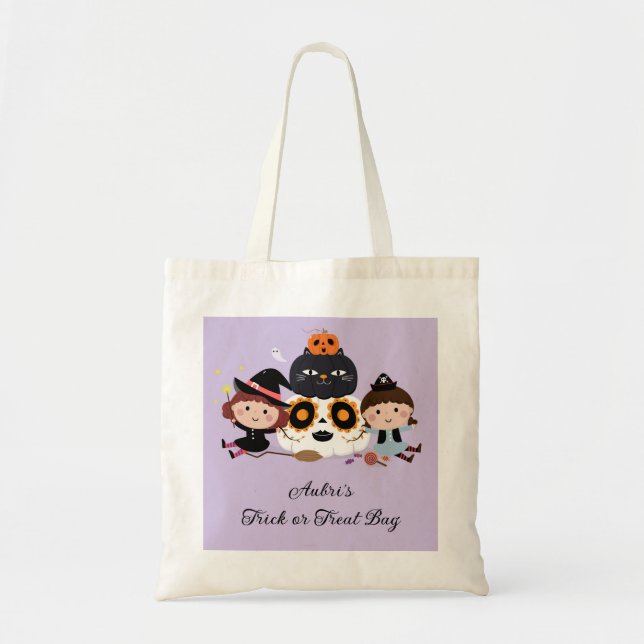 Halloween Bande ou Sac fourre-tout de traitement (Devant)