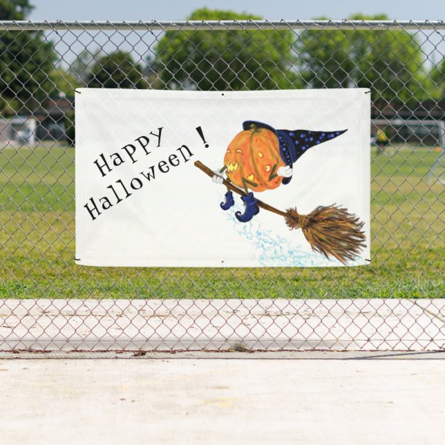Halloween Banner Hexenkürbis (Insitu)