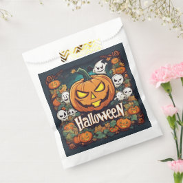 Halloween-Banner mit Kürbissen und Geistern -  Geschenktütchen
