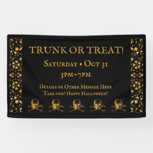 Halloween   Bannière   Trunk ou Treat!