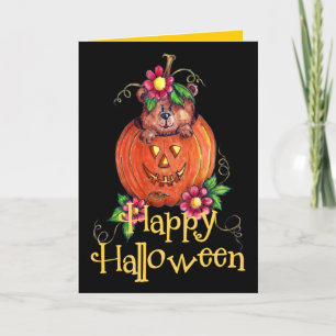 Halloween Bärenkarte Karte