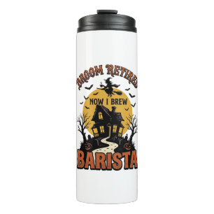Halloween-Barista-Shirt Lustiger Hexen-Kaffee-Witz Thermosbecher