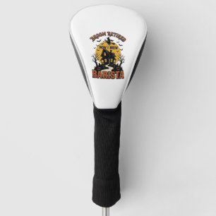 Halloween-Barista-Shirt Lustiger Hexen-Kaffee-Wort Golf Headcover