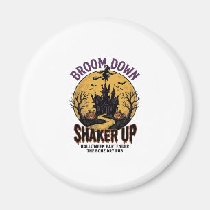 Halloween Barkeeper-Shirt Verhexte Taverne Hexe De Magnet