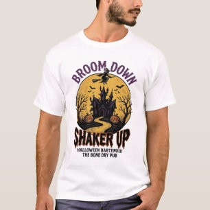 Halloween-Barkeeper-Shirt Verzauberte Taverne Hexe T-Shirt