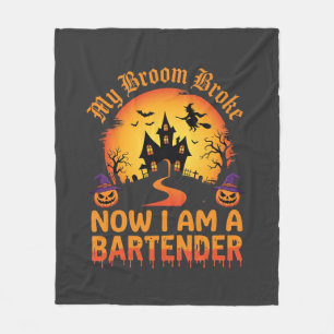 Halloween Barkeeper Spukhaus Hexe Kürbis De Fleecedecke