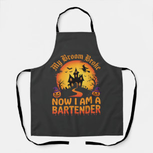 Halloween Barkeeper Spukhaus Hexe Kürbis De Schürze