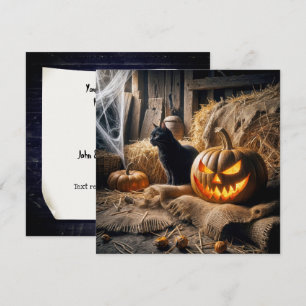 Halloween-Barn-Party Einladung