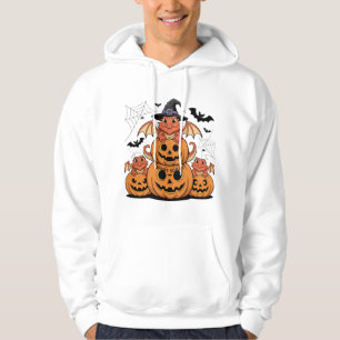 Halloween Bartdragons mit Pumpkins Hoodie