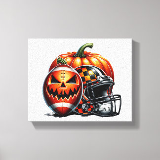 halloween baseball helm leinwanddruck