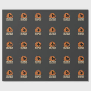 Halloween-Baseball-Macher Vintage-Hexen-Grafik Geschenkpapier