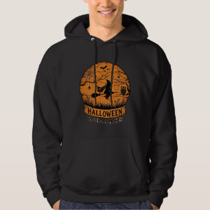 Halloween Baseball Maker Fliegende Hexe Holzmond Hoodie