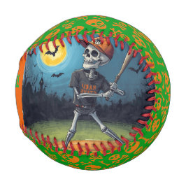 Halloween-Baseball, Skelett, Grabball-Liga Baseball