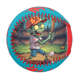 Halloween-Baseball, Zombie, Gehirne über Basen Baseball
