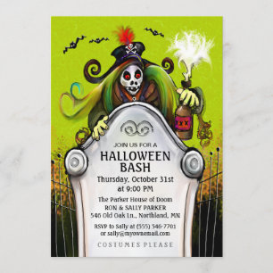 Halloween-Bash-Ghoulische Party Einladung