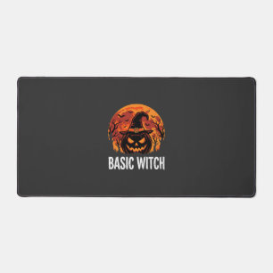 Halloween Basic Hexen-Kürbis-Mond-Grafik Schreibtischunterlage