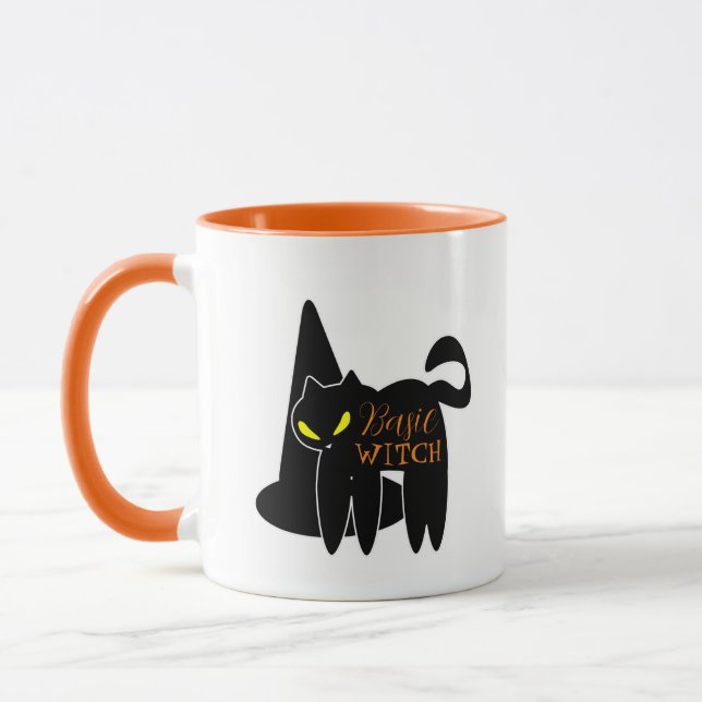 Halloween Basic Hexenkatze Tasse (Links)