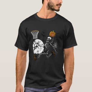 Halloween Basketball Kinder Kleinkind Skeleton Bas T-Shirt