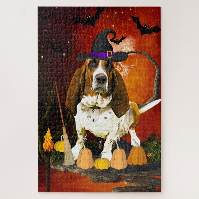 Halloween Basset Hound Dog (Vertikal)