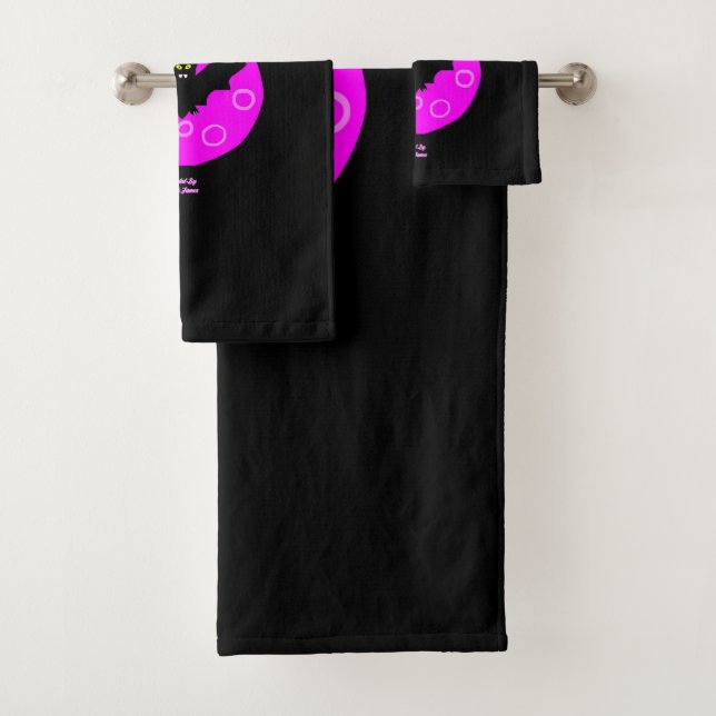 Halloween Bat Badewanne Handtuch Set (Insitu)