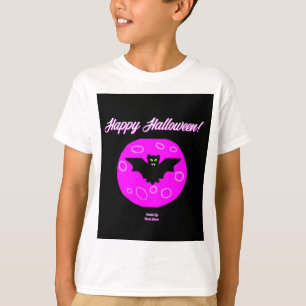 Halloween Bat Boys White Basic T Shirt