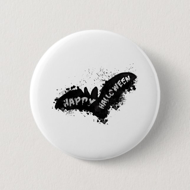 Halloween Bat Button (Vorderseite)