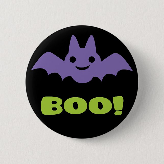Halloween Bat Button (Vorderseite)