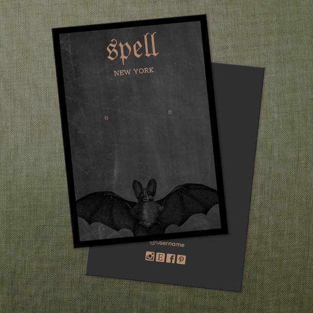 Halloween Bat Earring Display Card (Von Creator hochgeladen)