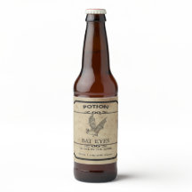 Halloween Bat Eyes Apothecary Bee Label