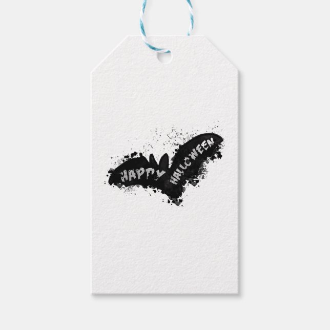 Halloween Bat Geschenkanhänger (Vorderseite)