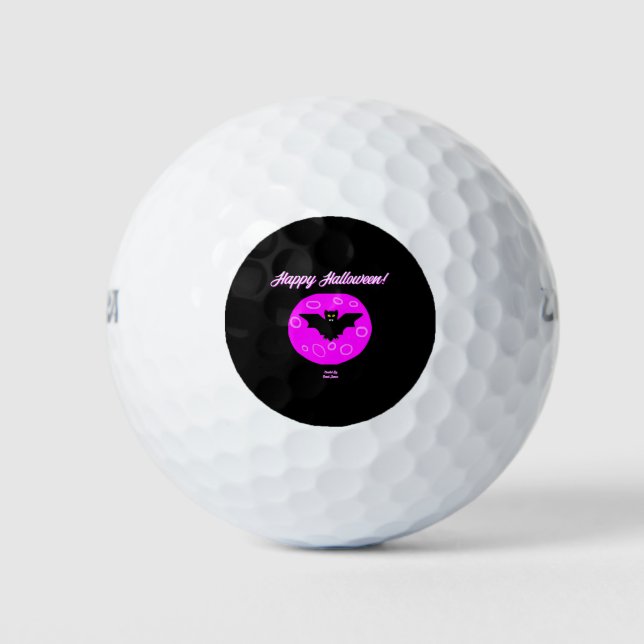 Halloween Bat Golf Balls Golfball (Vorderseite)