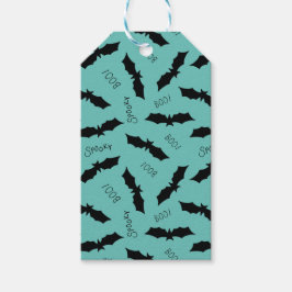 Halloween-Bat-Muster Geschenkanhänger