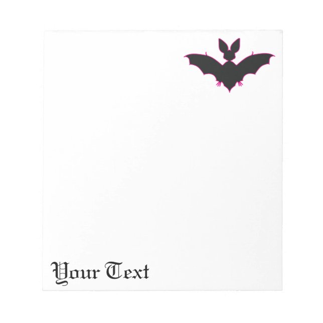 Halloween Bat Notizblock (Vorderseite)