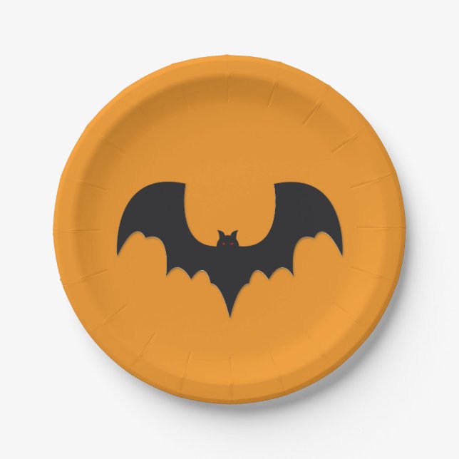 Halloween bat pappteller (Vorderseite)