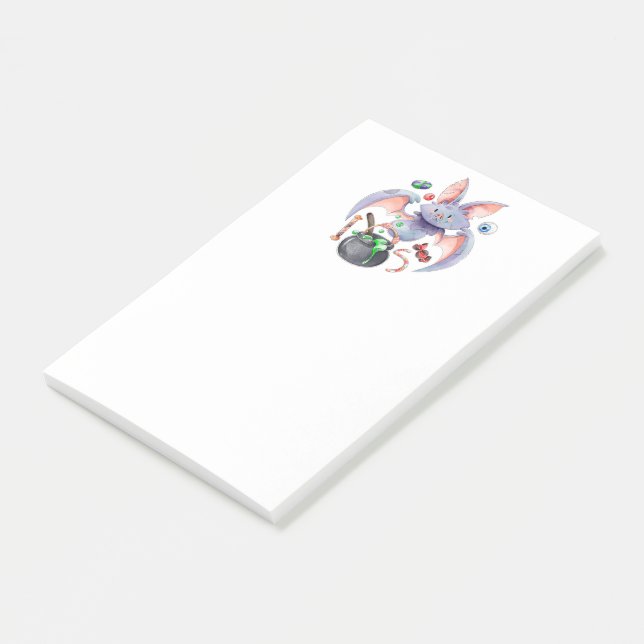 Halloween Bat Post-it Notes Klebezettel (angewinkelt)