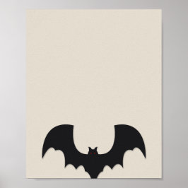 Halloween bat poster