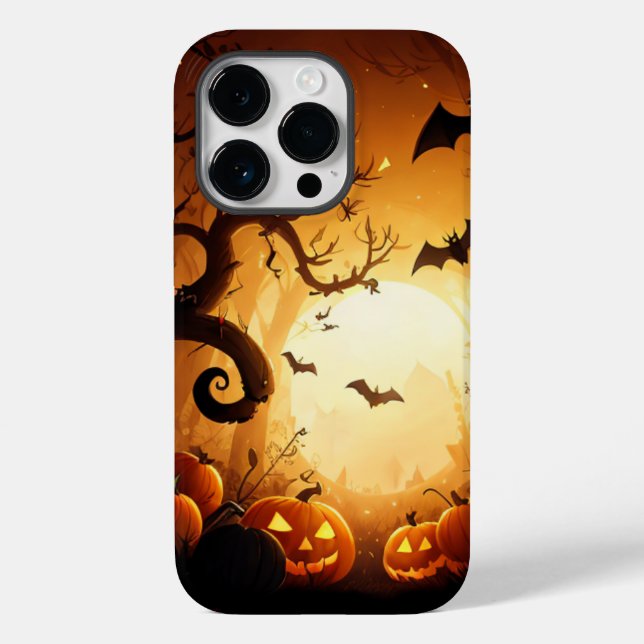 Halloween/Bat/Pumpkin/Fall Case-Mate iPhone 14 Pro Hülle (Rückseite)