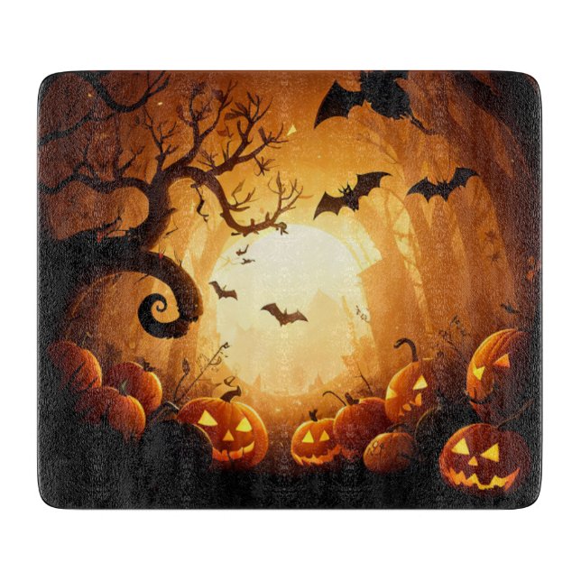 Halloween/Bat/Pumpkin/Fall Schneidebrett (Vorderseite)
