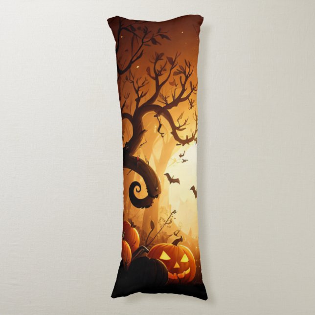 Halloween/Bat/Pumpkin/Fall Seitenschläferkissen (Vorderseite Vertikal)