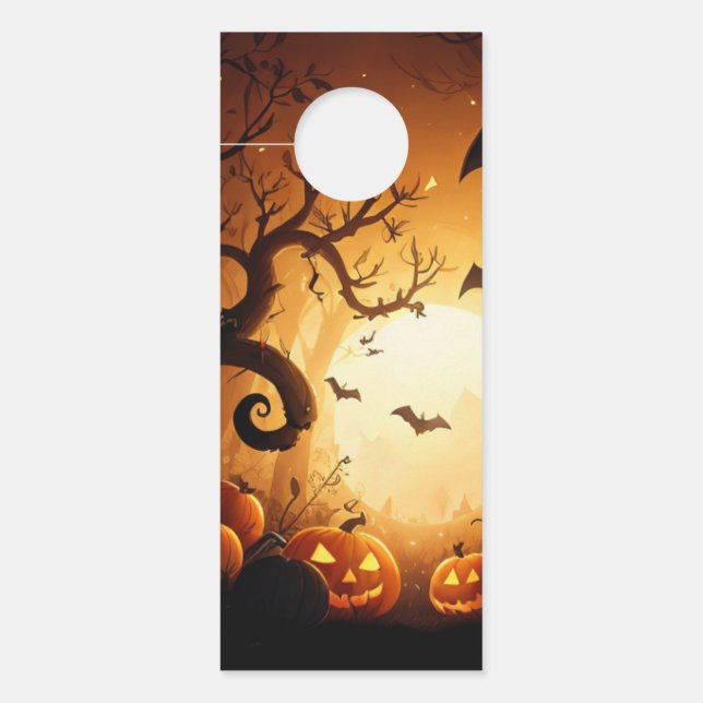 Halloween/Bat/Pumpkin/Fall Türanhänger (Vorderseite)