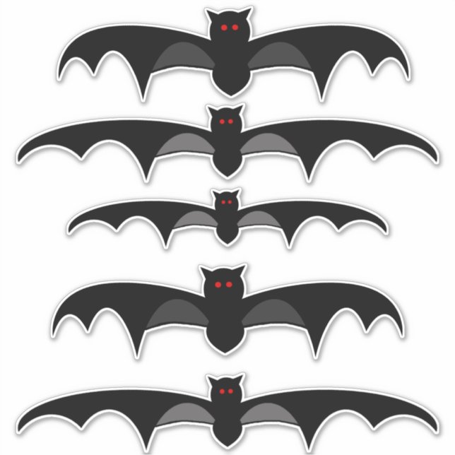 Halloween Bat Sticker (Vorderseite)